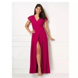 Eva Mendes Allison wrap maxi dress size medium